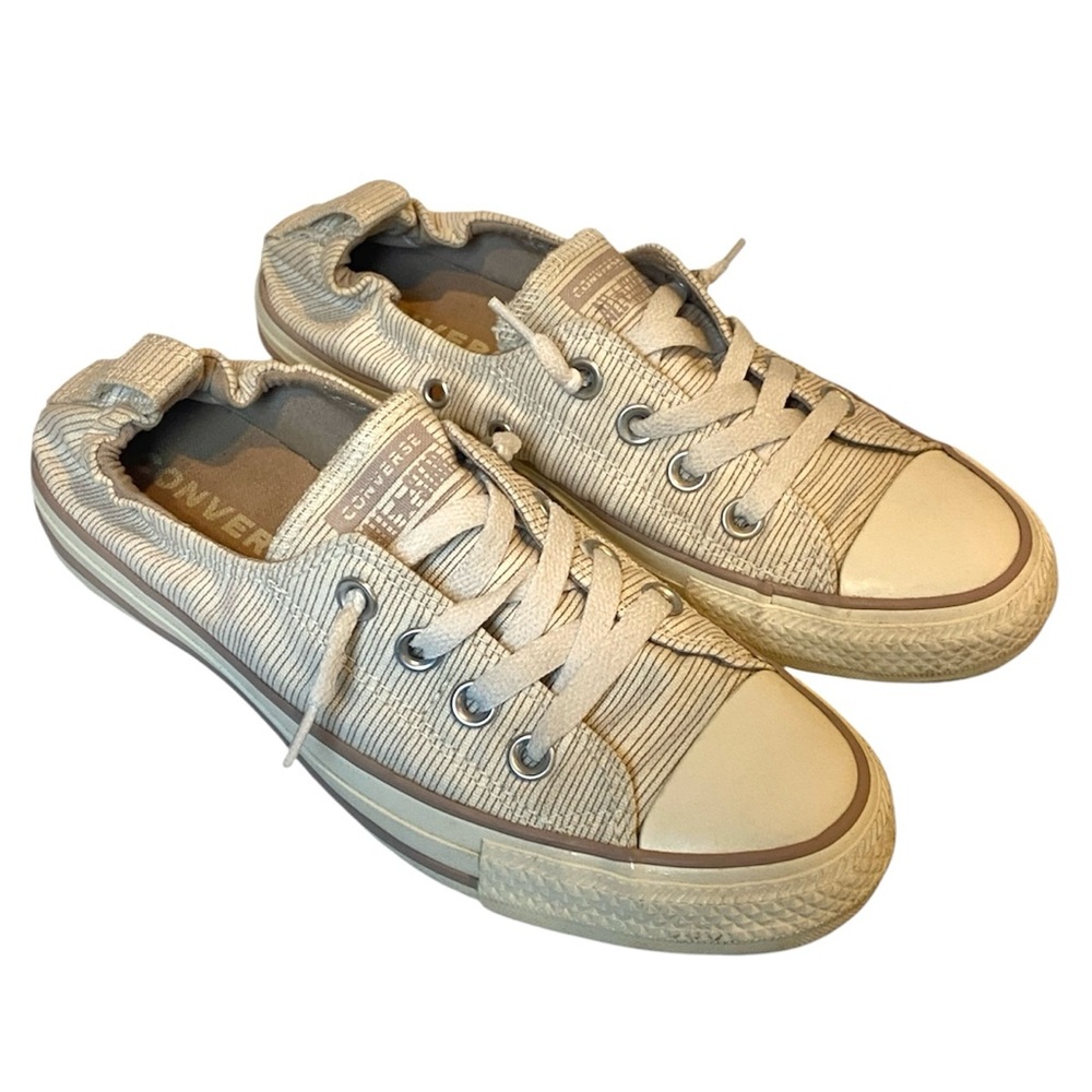 Converse Shoreline Slip-on Sneakers Women's 7 Ivory Tan Chuck Taylor All Star